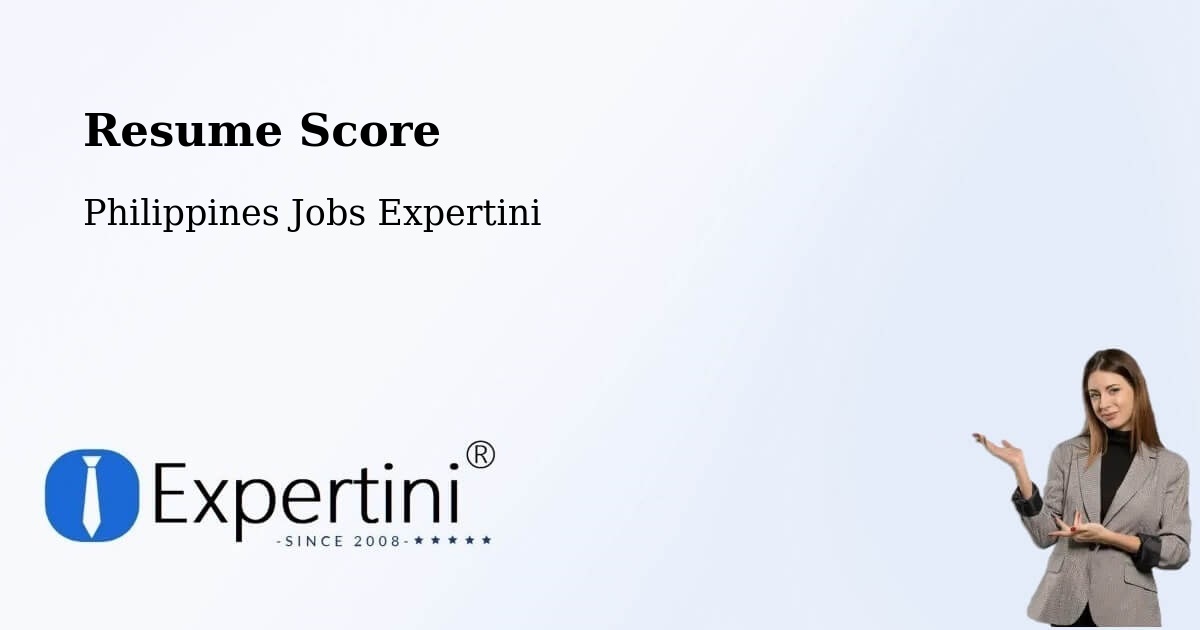 Resume Score & Job Description Match Tool – Barra - Philippines Jobs Expertini